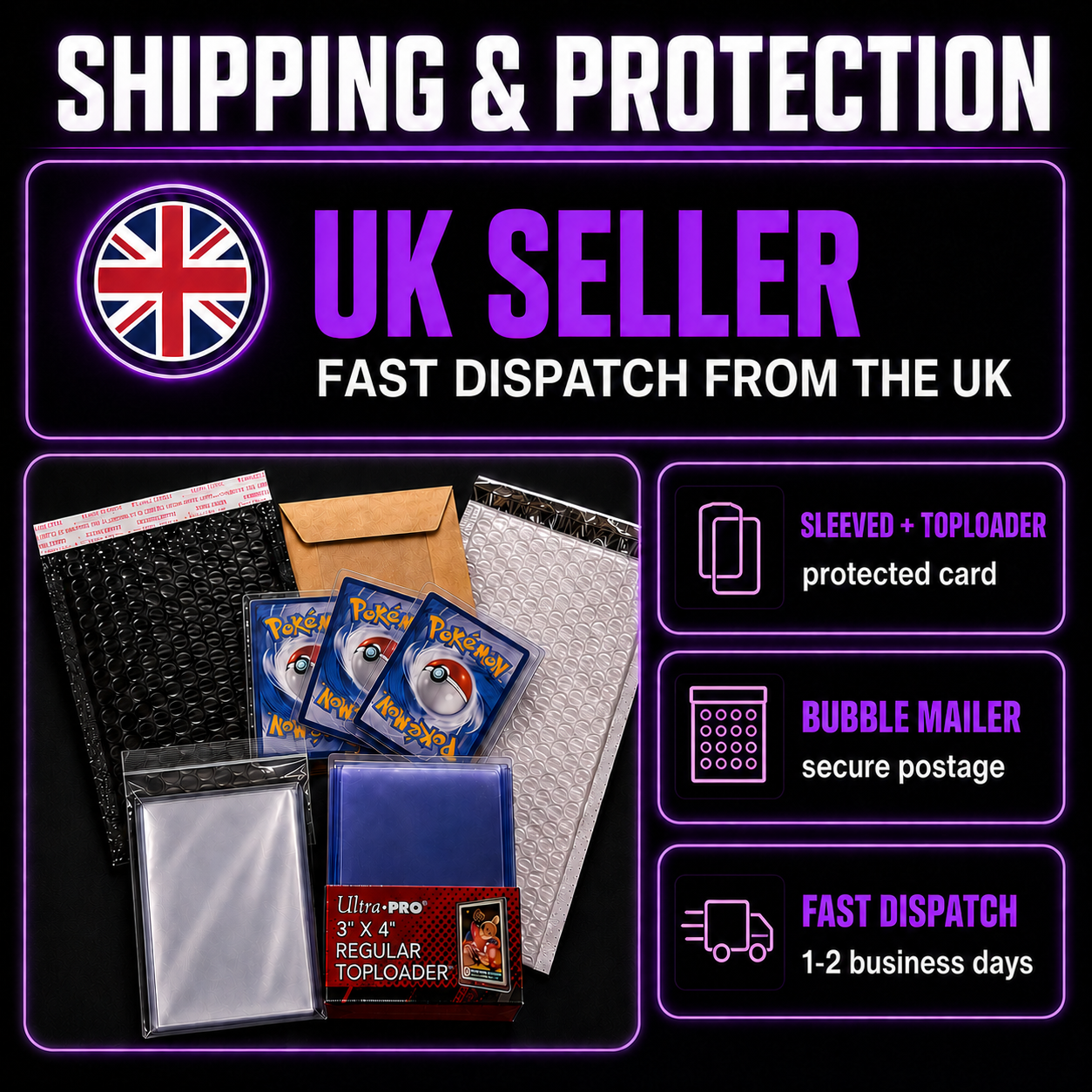 Void Vault TCG shipping and protection information